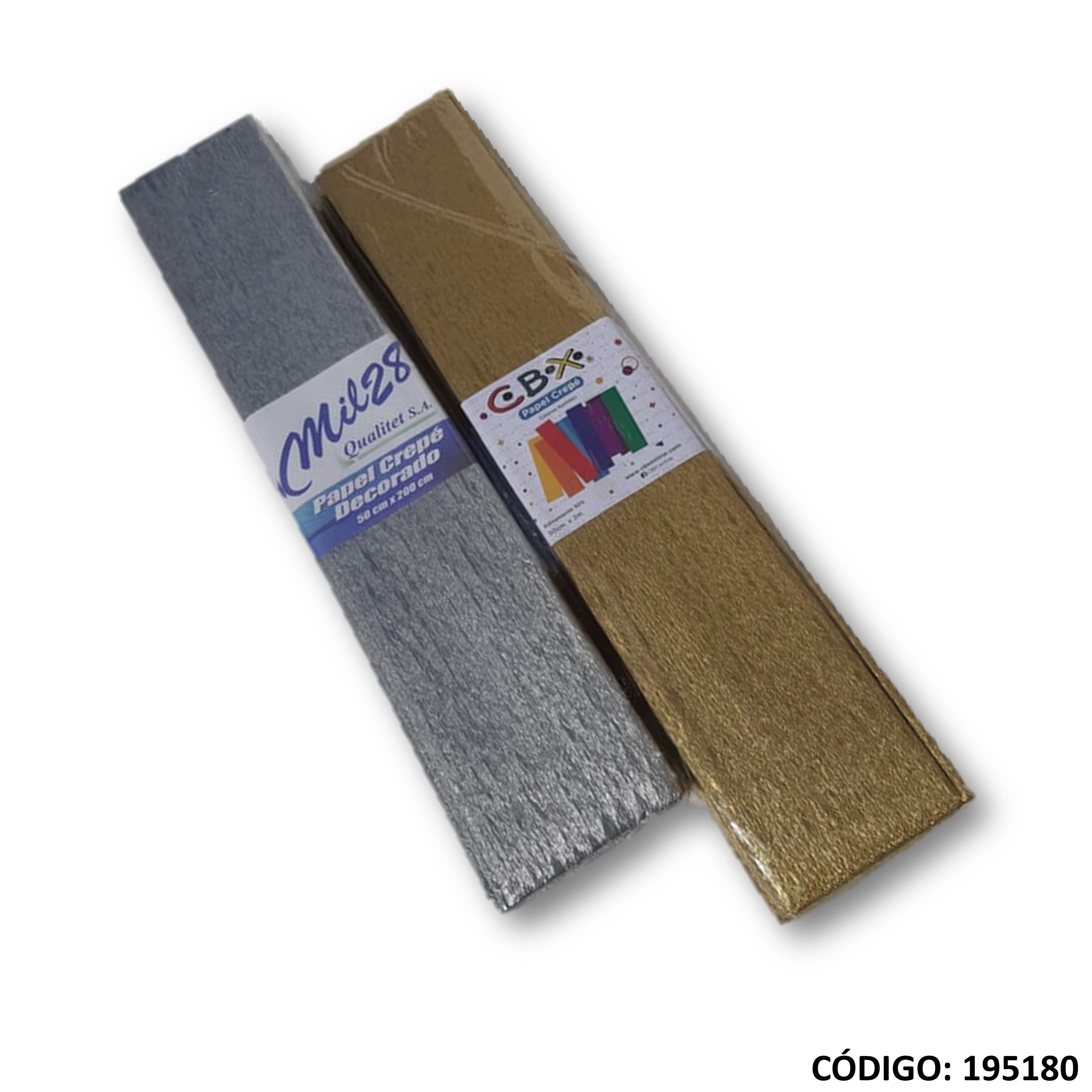 Papel crepe oro/plata
