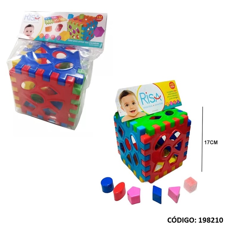 Juegos risa cubo c/encastre 121