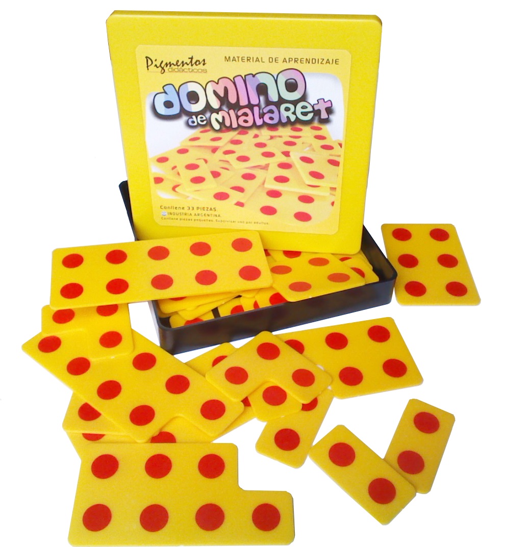 Didáctico domino mialaret pigmentos