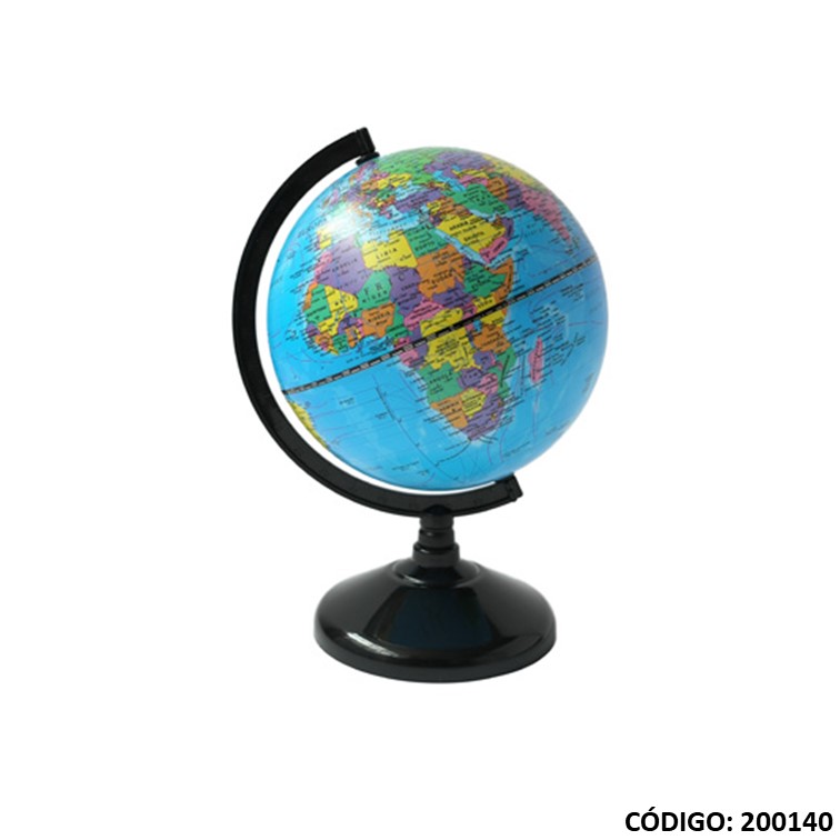 Globo/terr. 14cm. politico plastico 147w