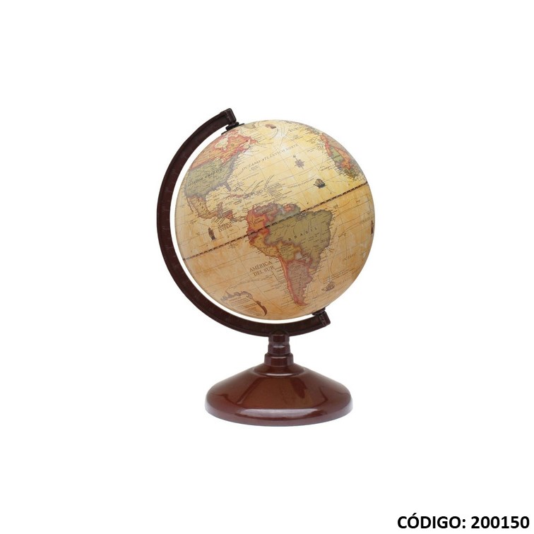 Globo/terr. 14cm. antiguo plastico 147aw