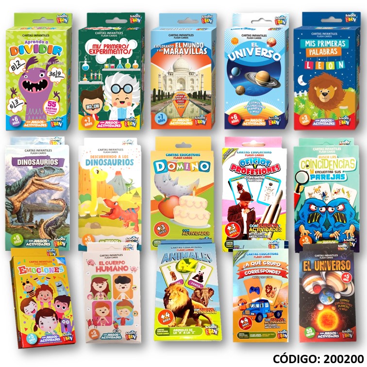 Juegos school fun flash cards