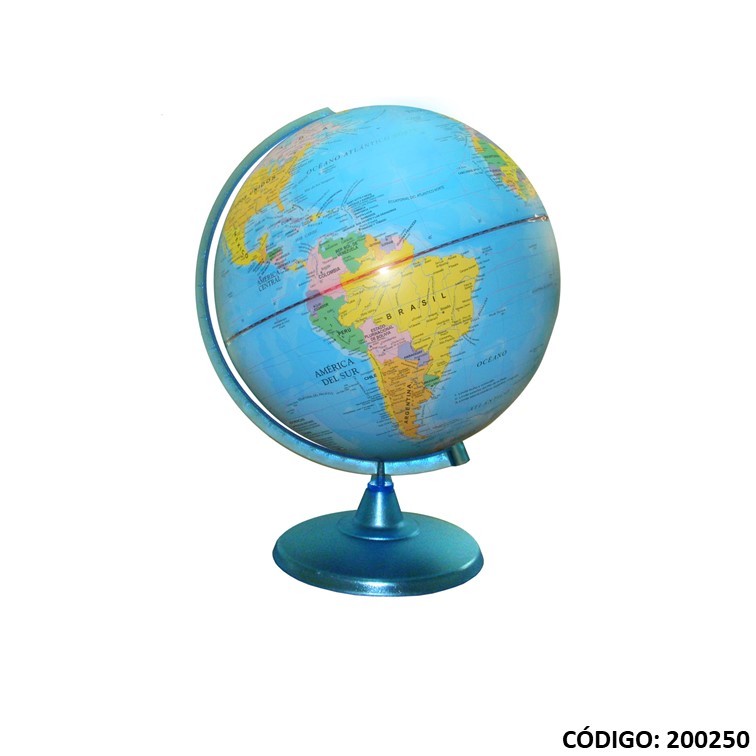 Globo/terr. 25cm. politico plastico 257w