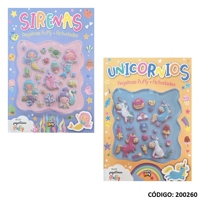 Libro dida pegatinas puffy -106