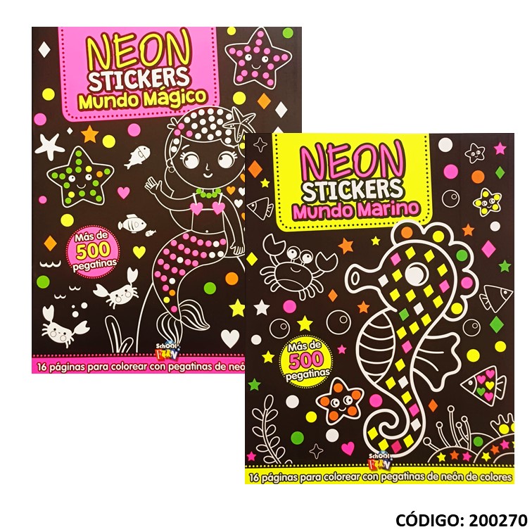 Libro dida neon stickers -112