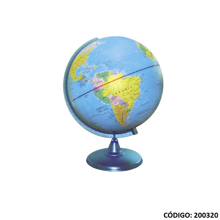 Globo/terr. 30cm. politico plastico 307w