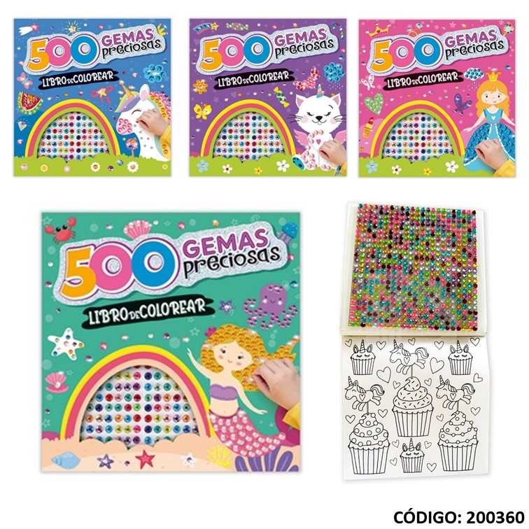 Libro pint 500 gemas preciosas -333