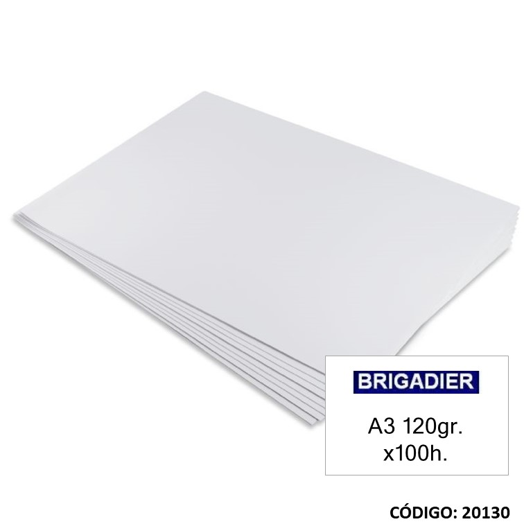 Papel p/dib. brigadier a3 120 g x100h