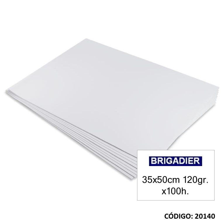 Papel p/dib. brigadier 35x50 120 g x100h