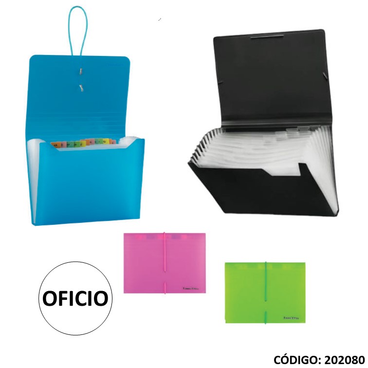 Clasificador poliprop. oficio color