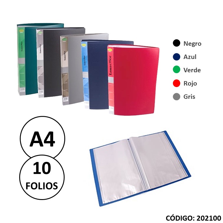 Carpeta polipropileno a4 10 folios