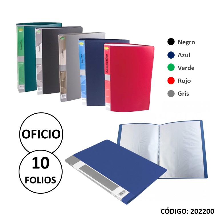 Carpeta polipropileno of 10 folios