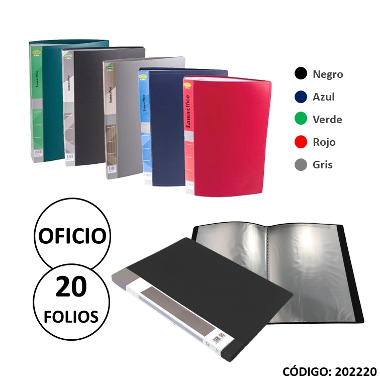 Carpeta polipropileno of 20 folios