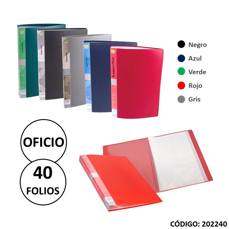Carpeta polipropileno of 40 folios