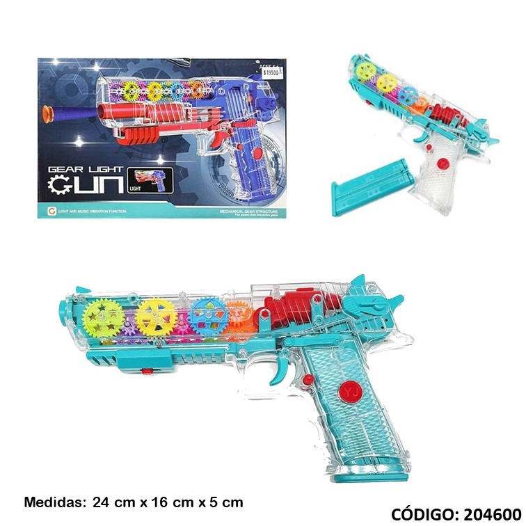 Juegos blower pistola c/luces y balas