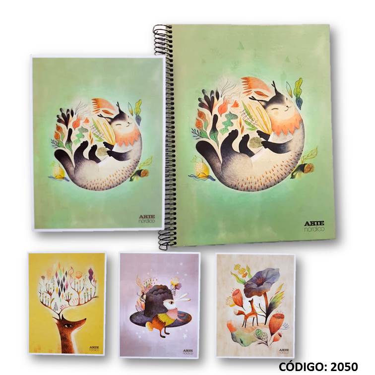 Cuaderno a4 t/d arte nordico x120h