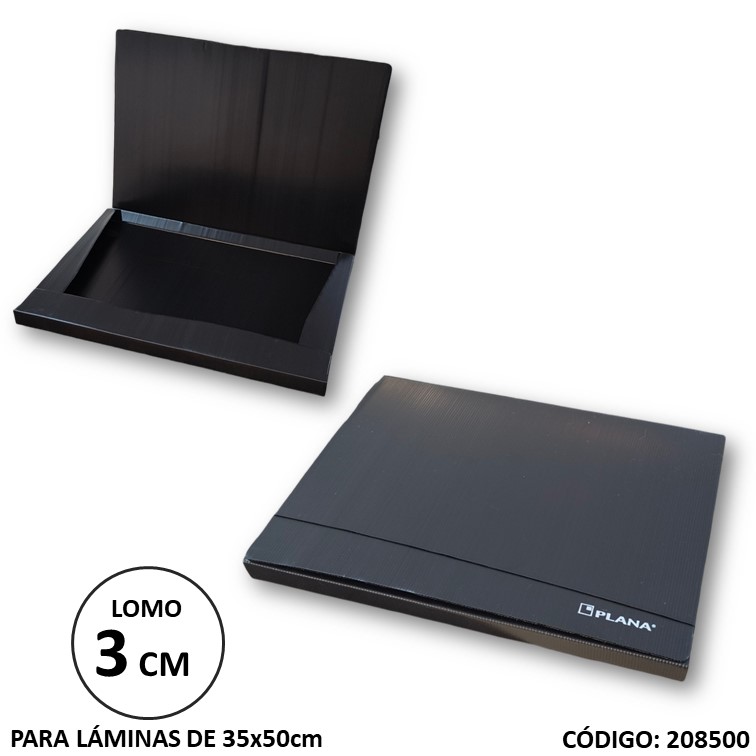 Carpeta portalamina plana 35x50cm. plast