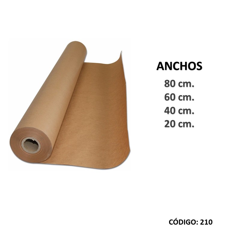 Papel madera bobina x kg. ancho