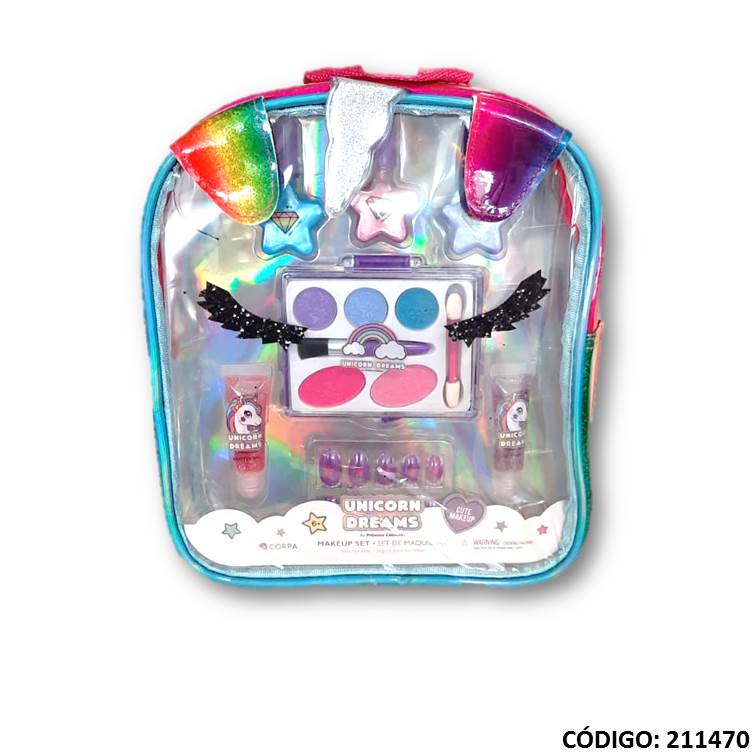 Set maquillaje unicornio mochila 5015