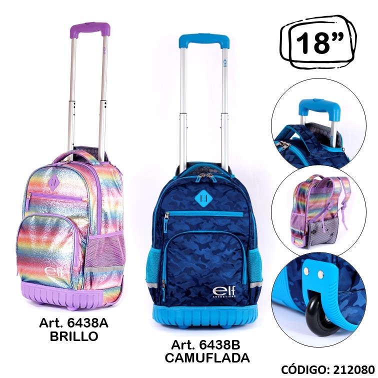 Mochila carro elf 18"" 6438 base goma