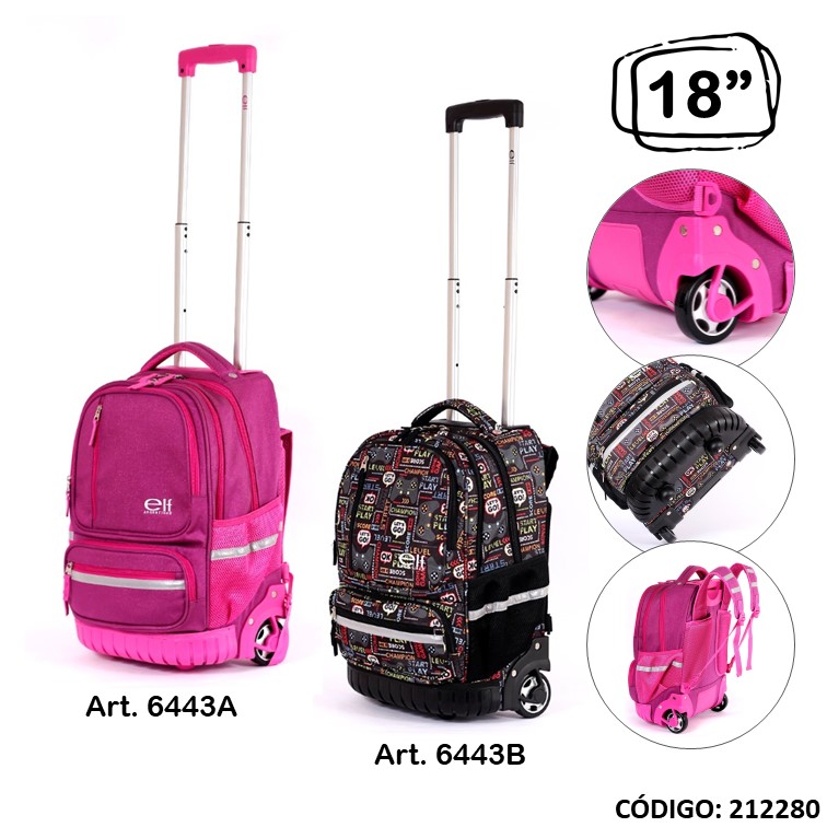 Mochila carro elf 18"" 6443 base goma