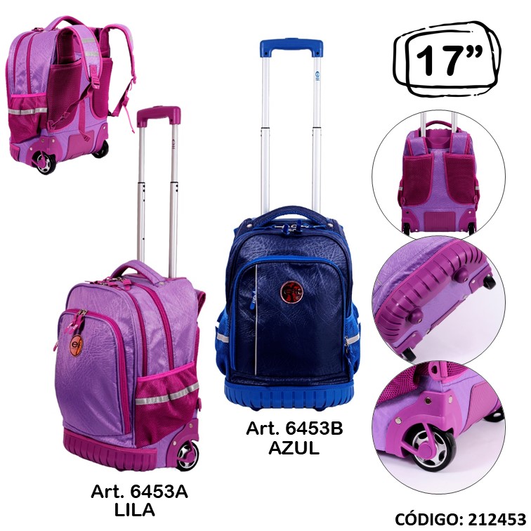 Mochila carro elf 17"" 6453 base goma