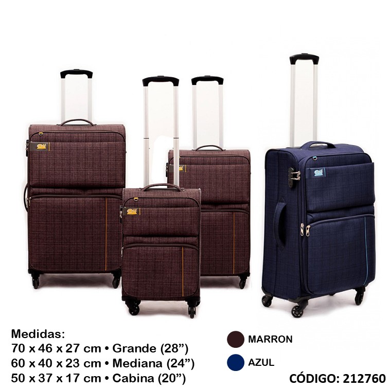 Set valija elf 4 ruedas 3420