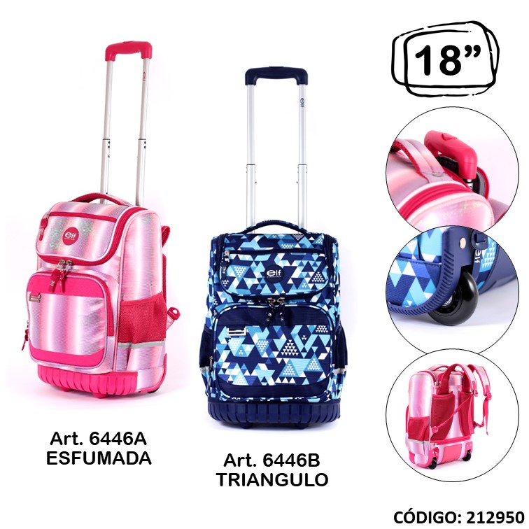 Mochila carro elf 18"" 6446 base goma