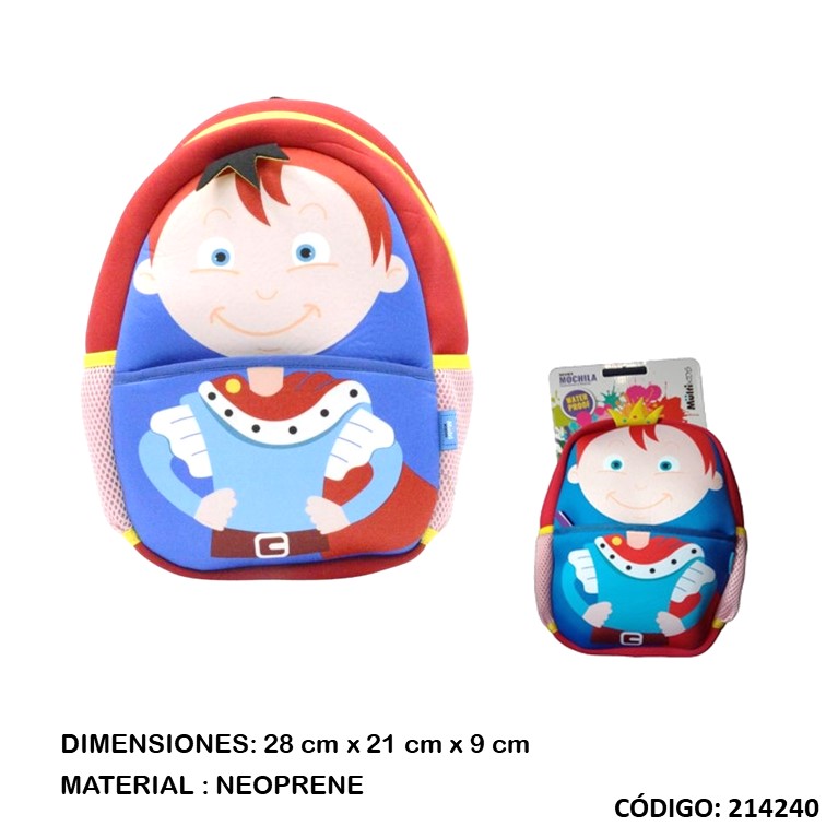 Mochila jardín 12"" multikids 3118
