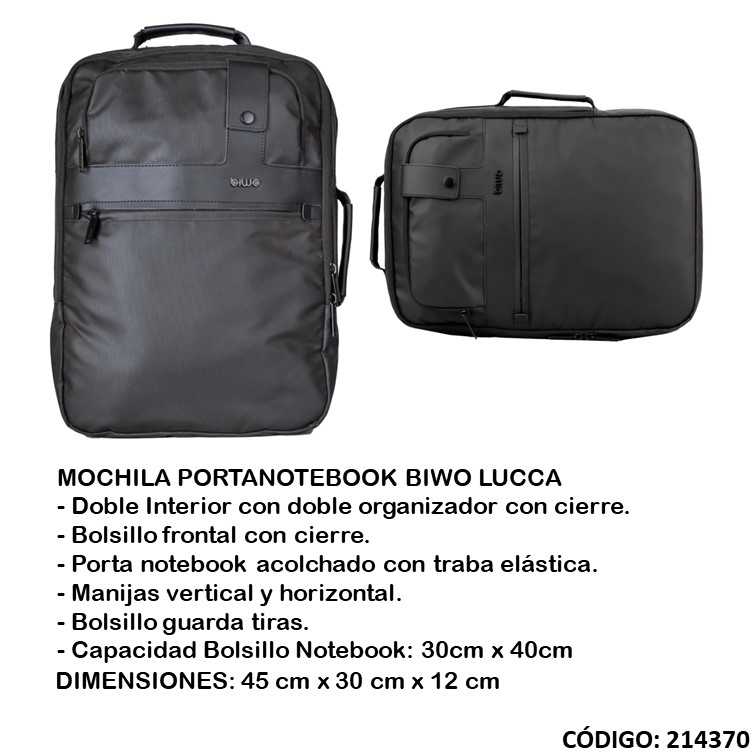 Mochila portanot. biwo 18"" neo lucca b73215