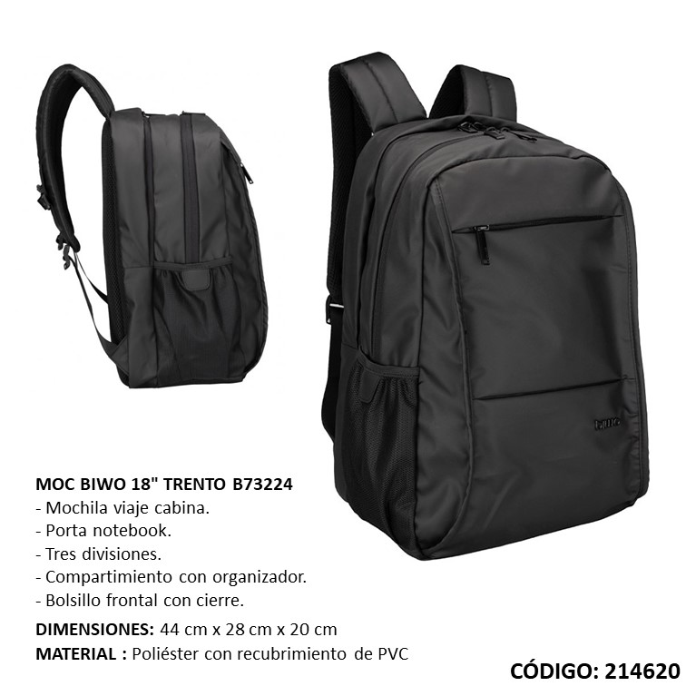 Mochila portanot. biwo 18"" trento b73224