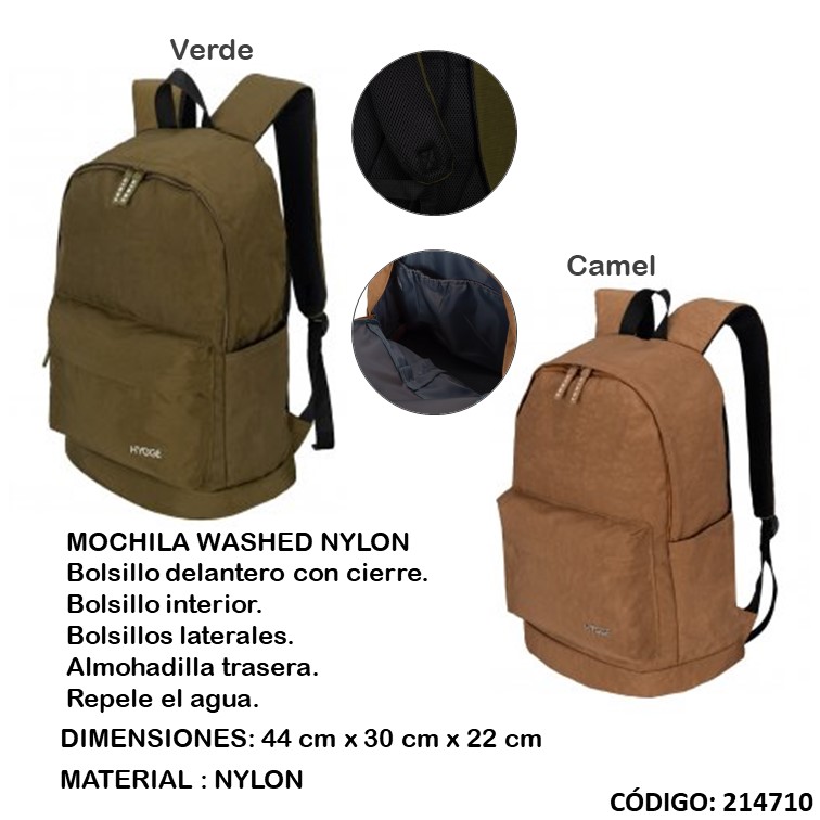 Mochila hygge 18"" washed h2220