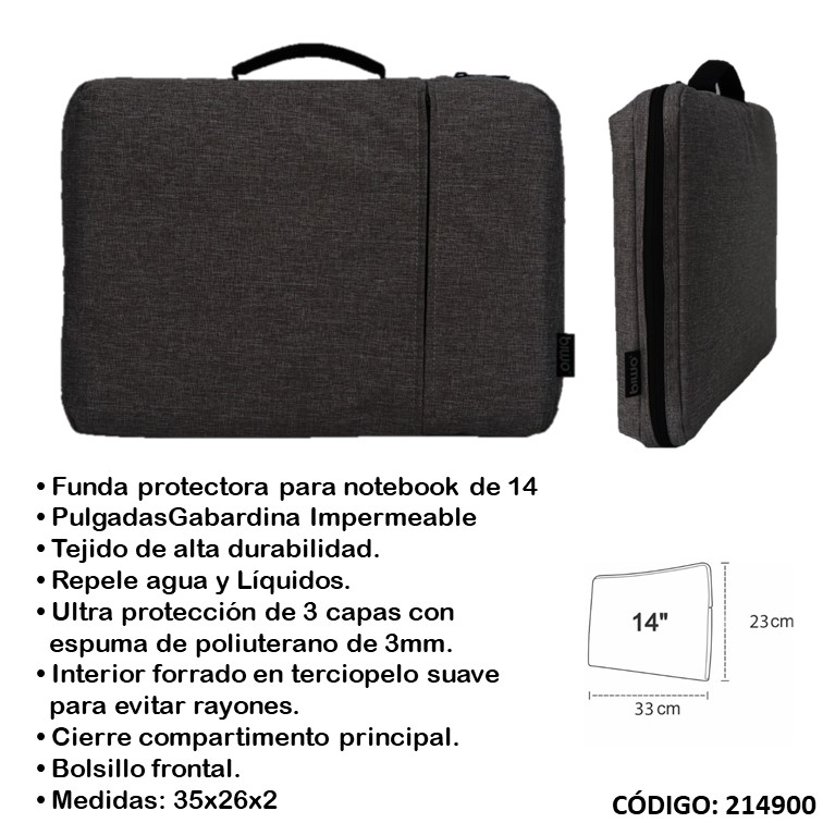 Funda portanotebook biwo 14"" b81686