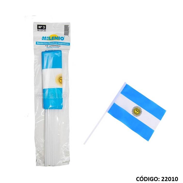 Bandera plastica argentina n°3