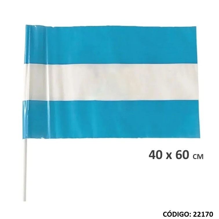 Bandera plastica argentina 40x60cm