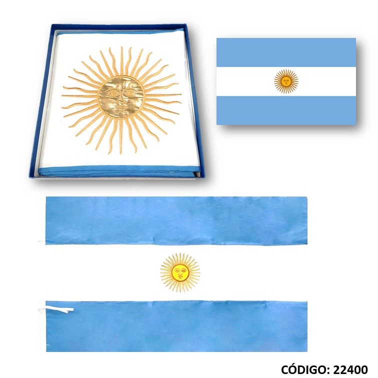 Ceremonia bandera argentina doble sol
