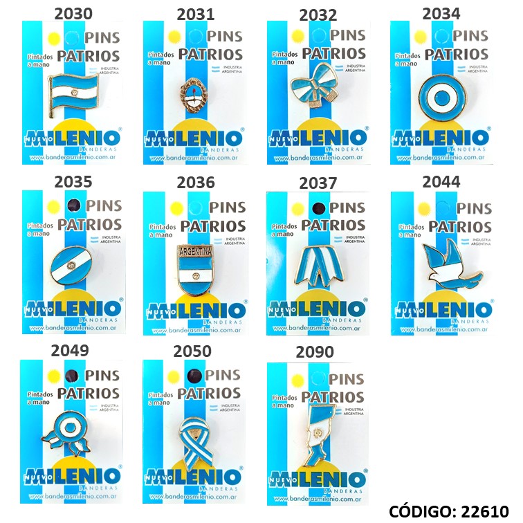 Escarapela pins nuevo milenio