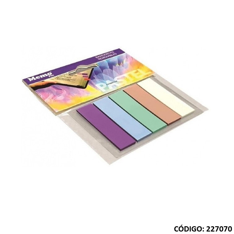 Señal-ad memo fix banderita pastel 5x15h