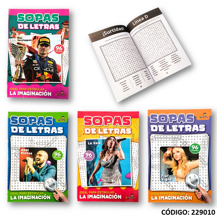 Libro sopas de letras pedrito 96 pág. -211