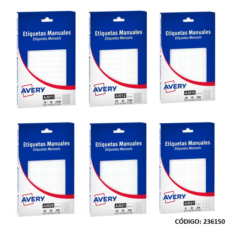 Etiqueta p/precios surtido avery