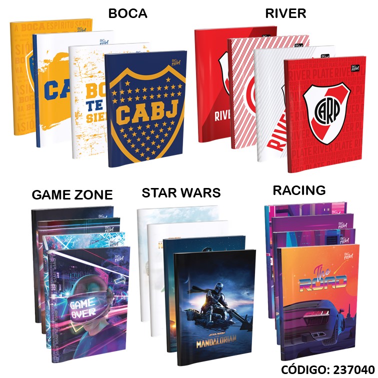 Cuaderno t/b big life 16x21 fant. x48h