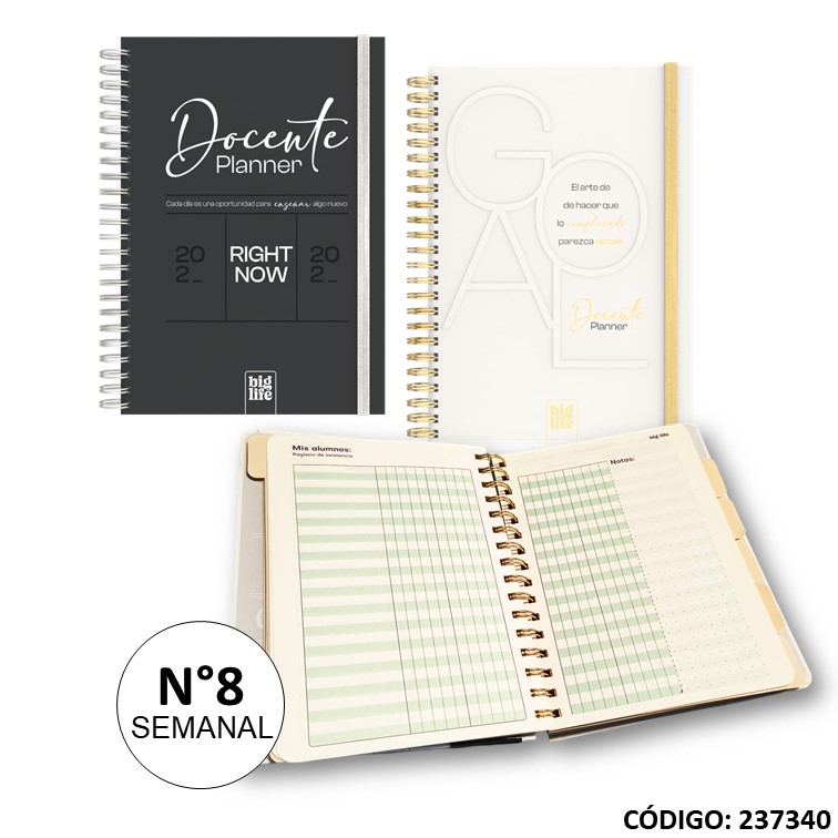 Agenda big life n8 . semanal docente perpetua
