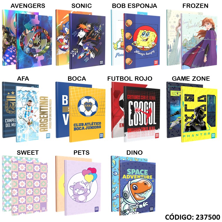 Cuaderno t/d big life 16x21 fant. x48h