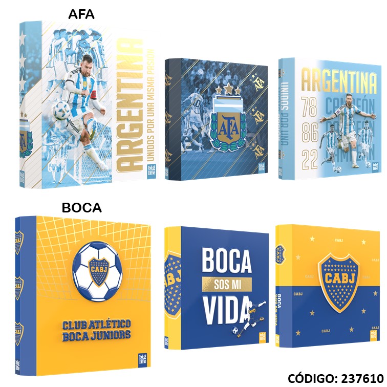 Carpeta 3a big life cartone futbol relieve