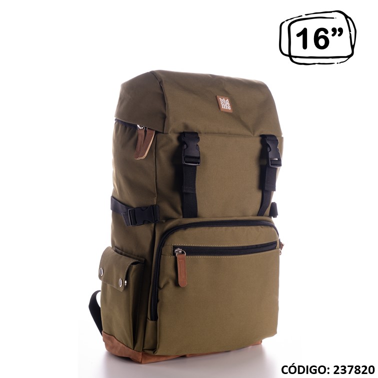 Mochila big life 16"" pocket universalersitaria