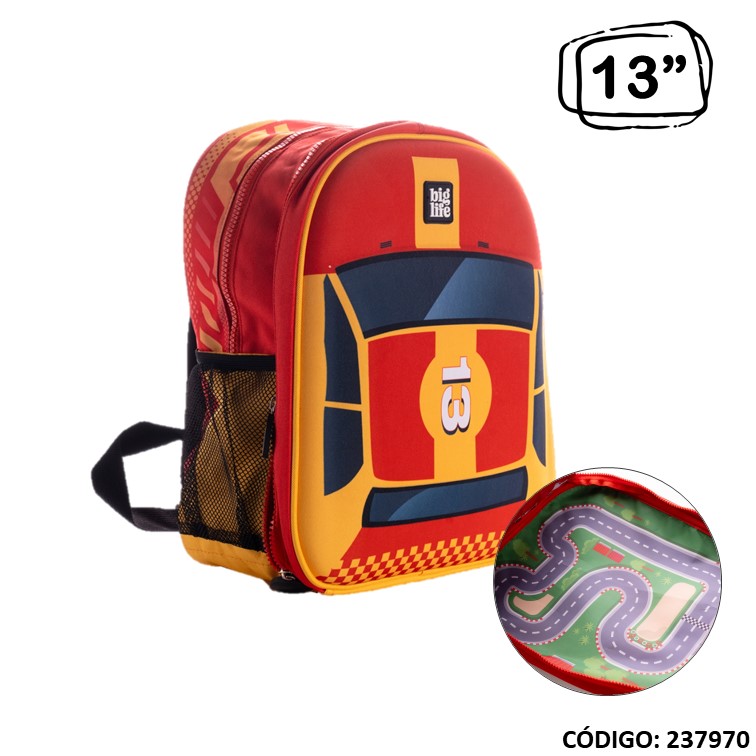 Mochila jardín big life 13"" escenario cars
