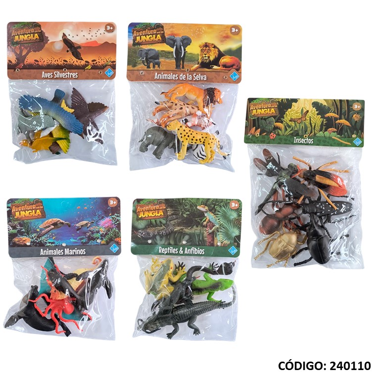 Juegos fibro animales/insectos 7892/3/5/6/7