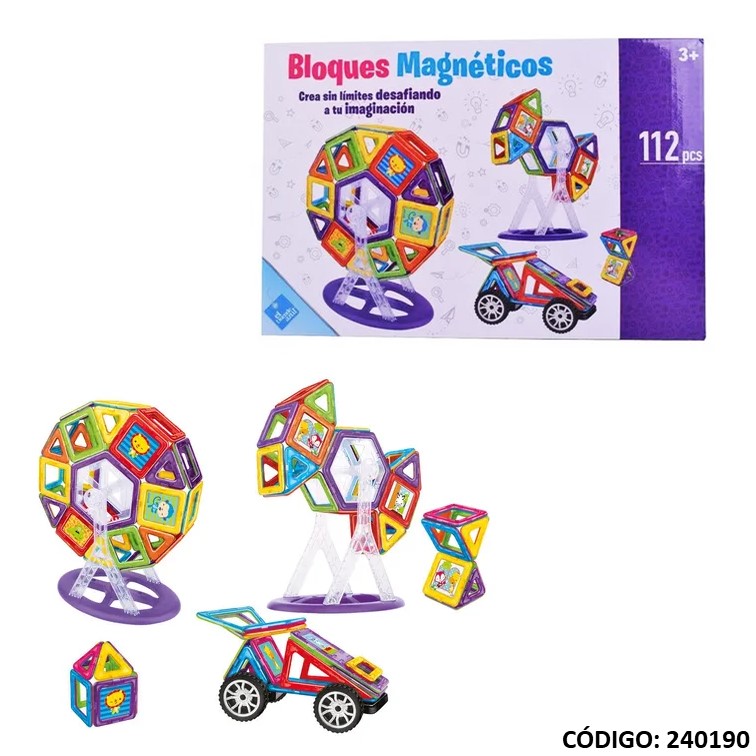 Juegos fibro bloques magneticos x112p. 7430