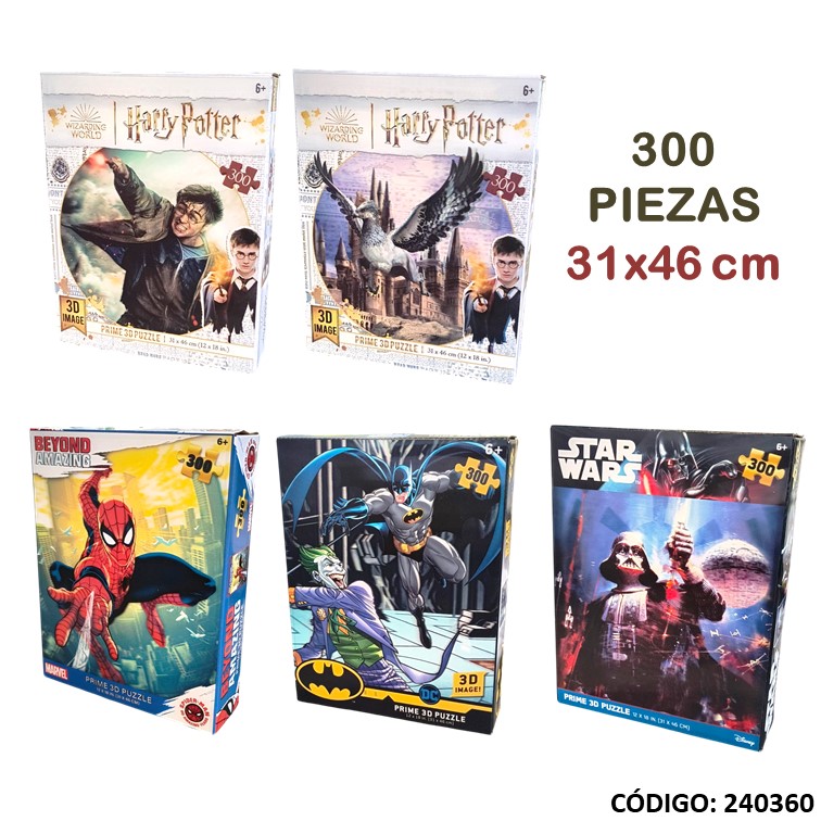 Juegos fibro puzzle 3d 31x46 300piezas