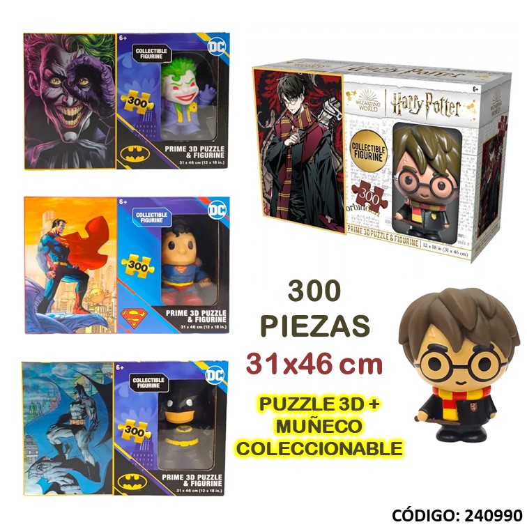 Juegos fibro puzzle 3d 300pzas + figurine